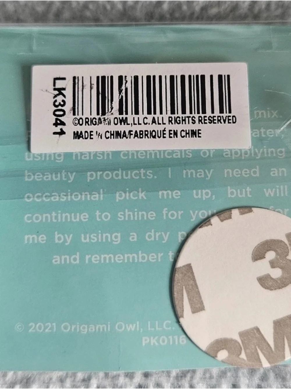 Origami Owl Living Locket Phone Ring Silver LK3041 with Twist Face